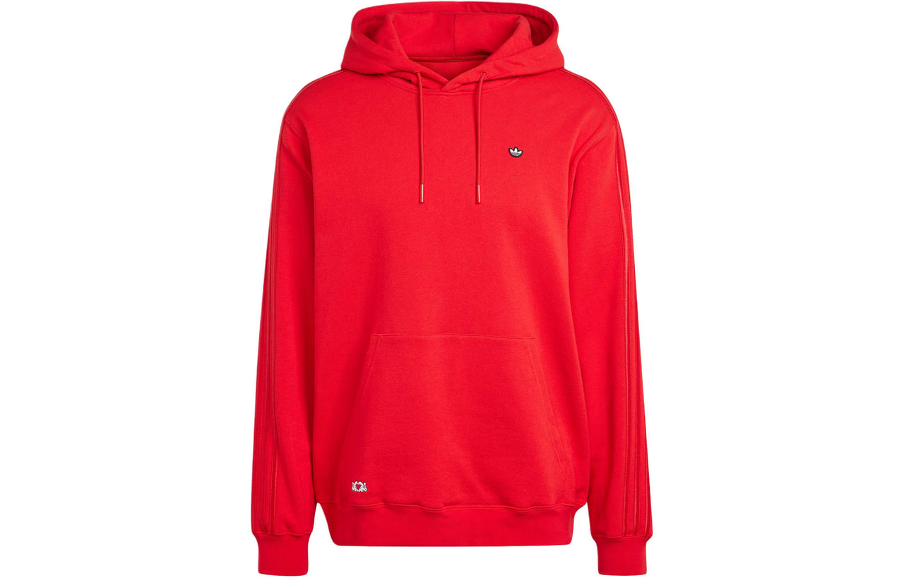 adidas Mickey Mouse x Originals Appliqu Cotton Hoodies Asia Sizing 'Red' IY2275