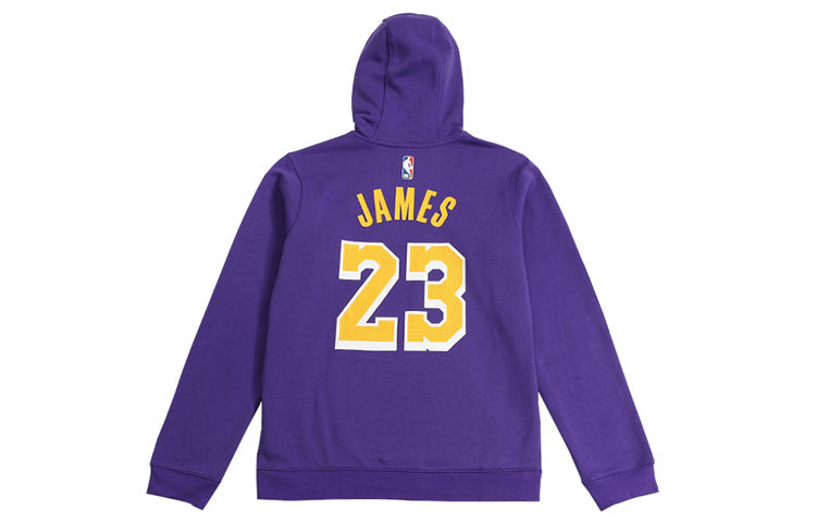 Nike NBA lakers LeBron James Basketball Sports Fleece Lined Pullover Purple AV0401-504