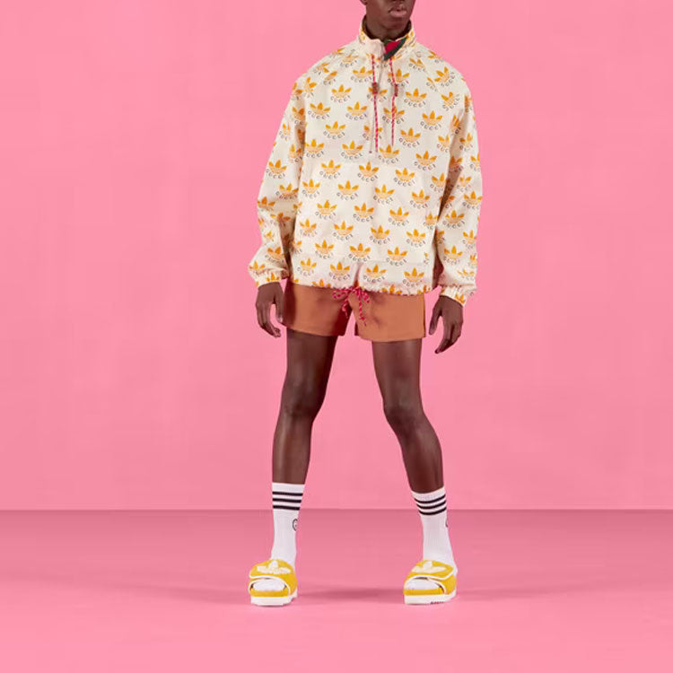 Gucci x adidas Trefoil Print Jacket 'Ivory' 696651-Z8A2I-9233