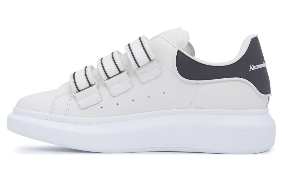 Alexander McQueen Thick-Soled Leather Sneakers 'Beige Black' 750337WIDJK9360