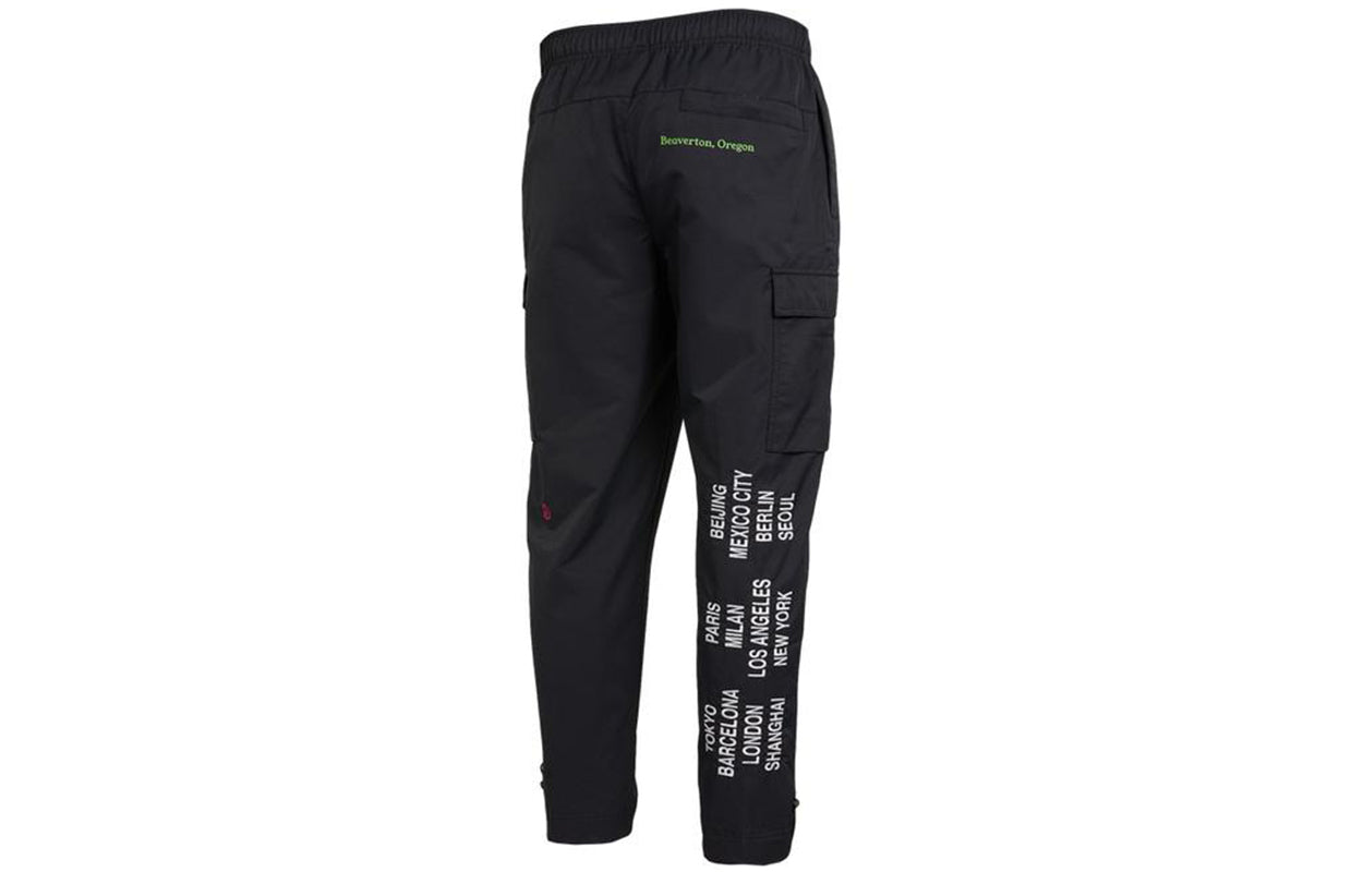 Nike Printing Woven Sports Long Pants Black DD0887-010