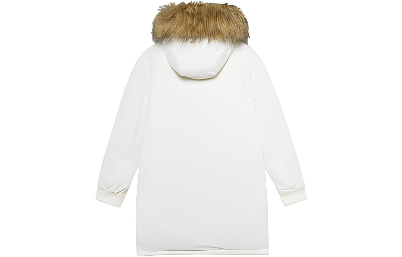 (WMNS) New Balance Warm Long Down Jacket 'White' AWJ23345-CRM