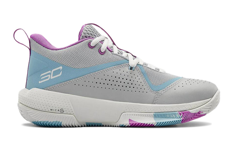 (GS) Under Armour Sc 3zer0 IV Low-Top Grey 3023918-105