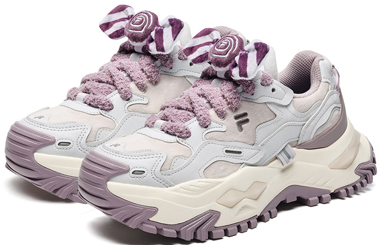 (WMNS) FILA FUSION Bianco Sneakers 'White Purple' T12W241301FLL