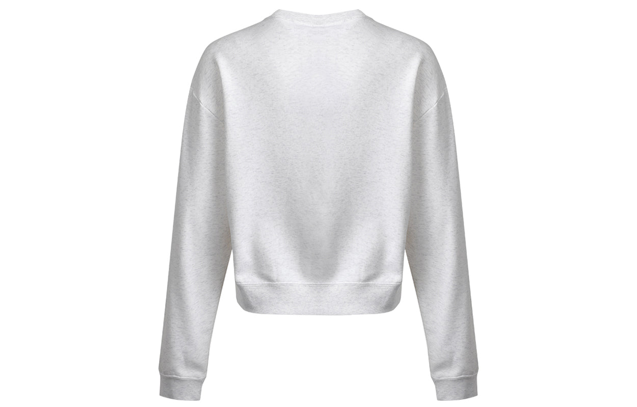 (WMNS) Nike Casual Sports Round Neck Long Sleeves Pullover Hoodie White CZ8599-051
