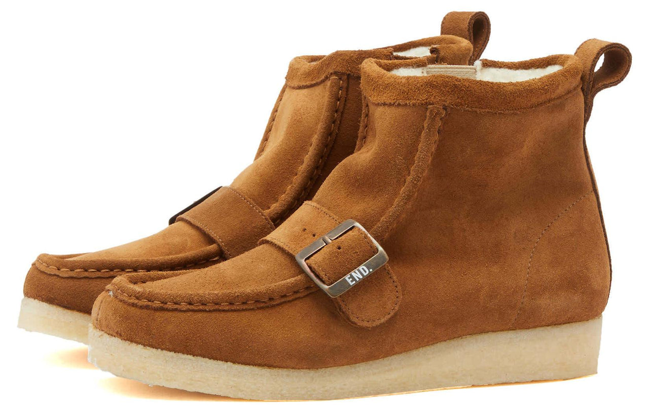 Clarks x END. x Beams Plus Walla Hi Strap 'Dark Brown' 26176622