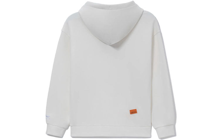Li-Ning x Disney Crossover Series Alphabet Printing Hoodie 'White Orange' AWDS551-4