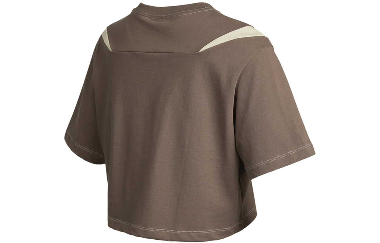 (WMNS) Nike AS W Nike Sportswear SWSH GX MOD CROP SS T IRONSTONE DD5591-004