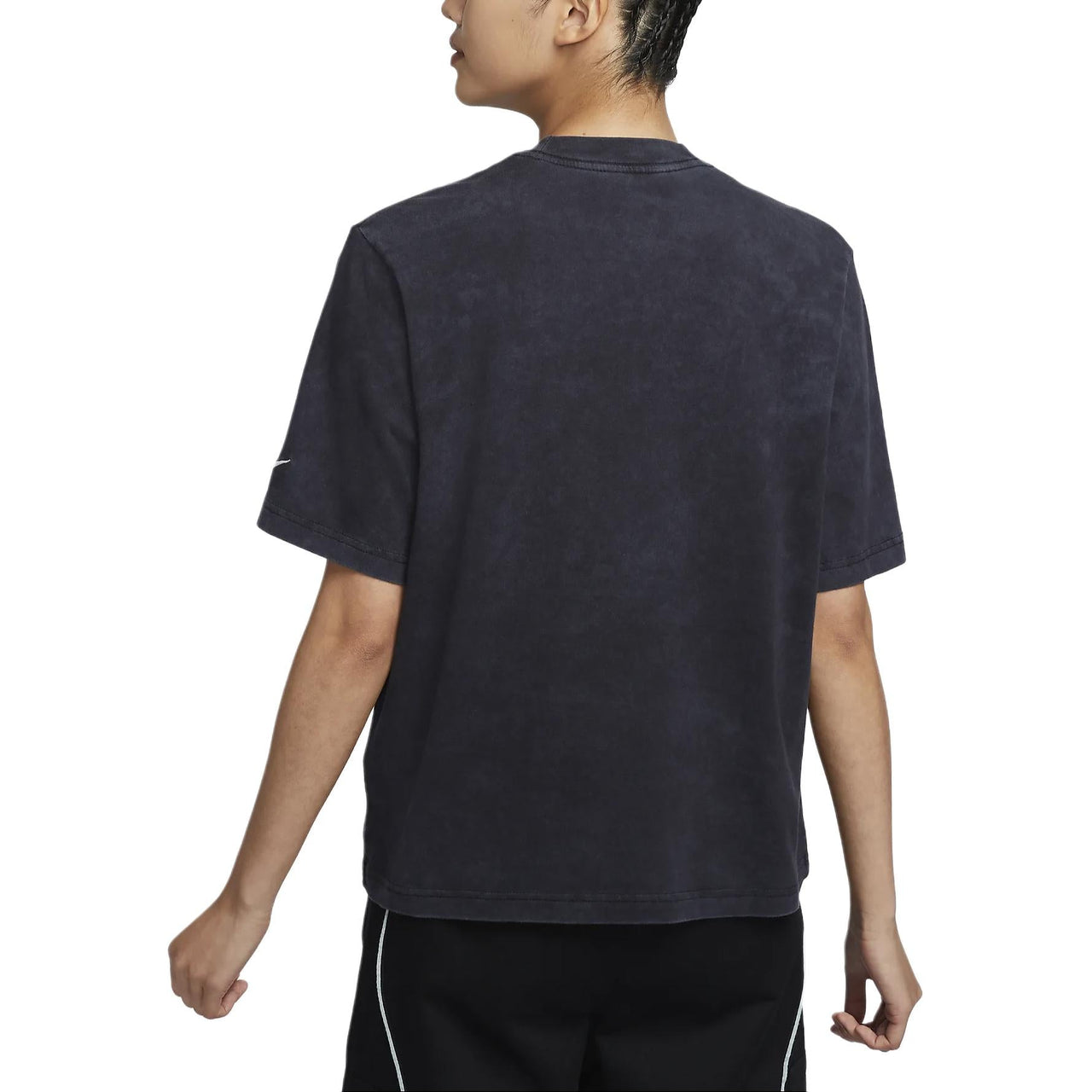 (WMNS) Nike Sportswear Logo T-shirt Asia Sizing 'Black' FZ4886-010