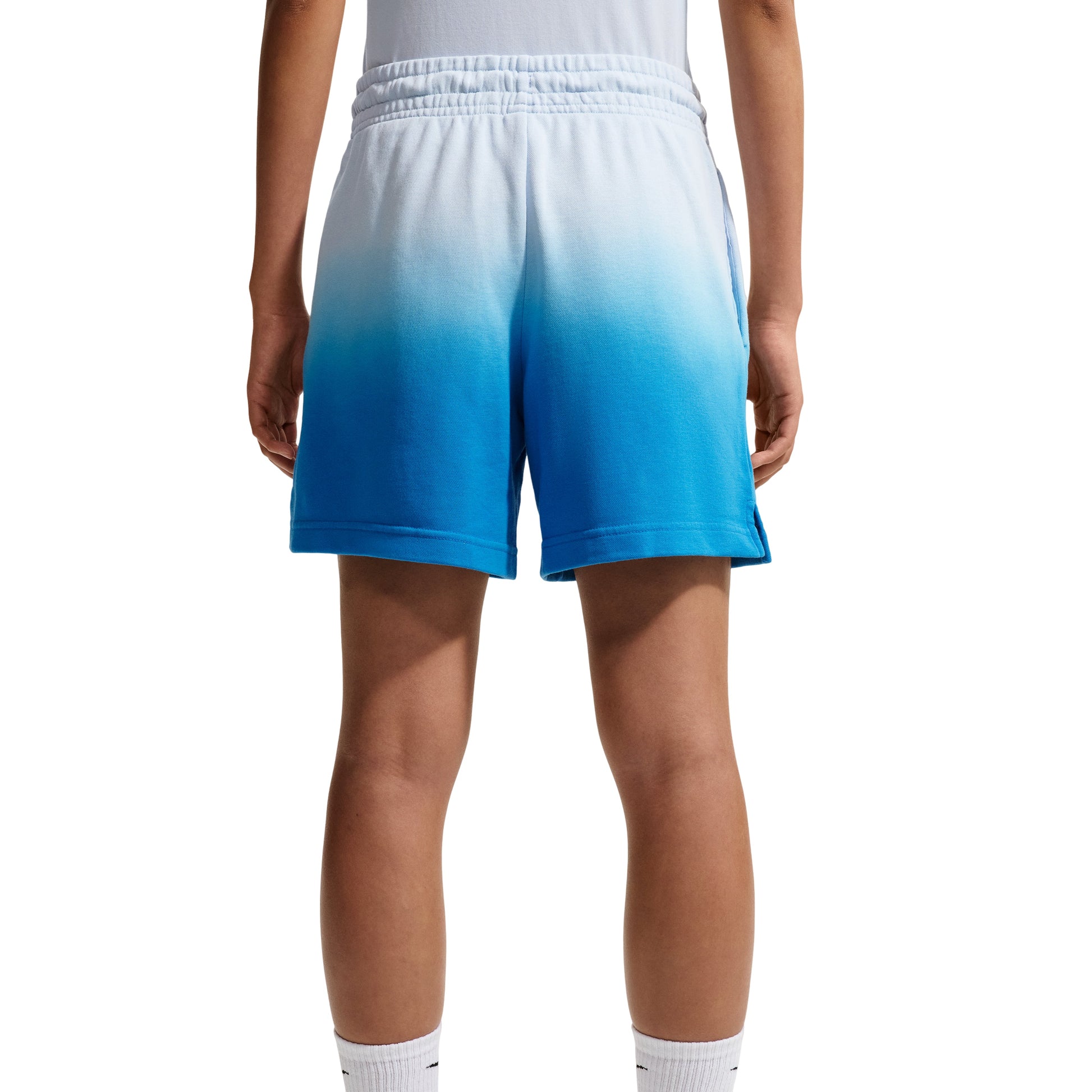 (WMNS) Nike Sportswear Phoenix Fleece Mid-Waist Shorts 'Hydrogen Blue Light Photo Blue' IF7371-407