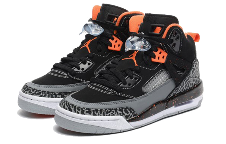 (GS) حذاء Air Jordan Spiz'ike "أسود كهربائي برتقالي" 317321-080
