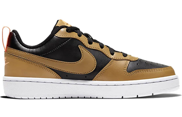 (GS) Nike Court Borough Low 2 'Black Orange White' BQ5448-004