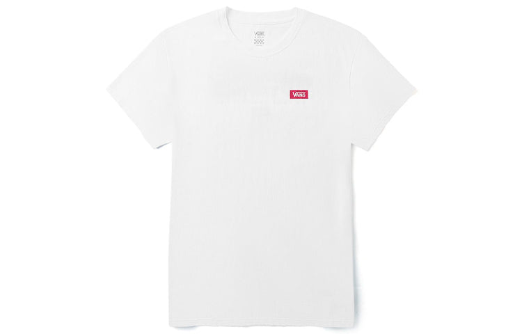 Vans Alphabet Printing Casual Short Sleeve Couple Style White VN0A4BRPWHT