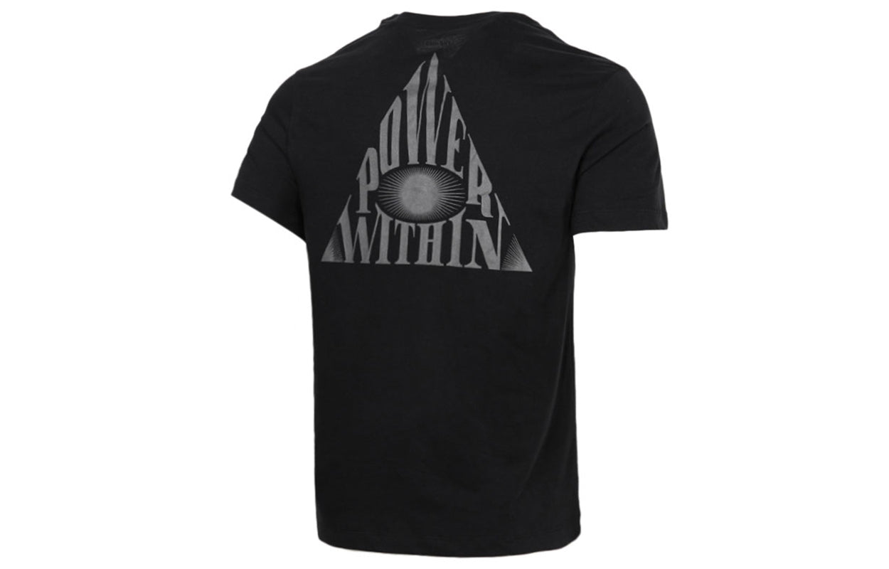 Nike MENS Dri-FIT Kyrie Logo Print Basketball Crew-neck Short Sleeve Black CV2061-010