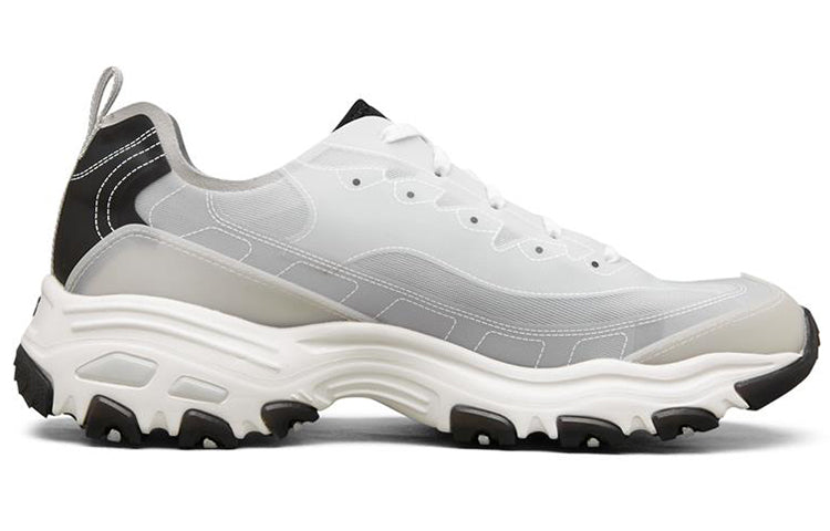 Skechers D Lites 1.0 Low Running Shoes White/Black 237156-WBK