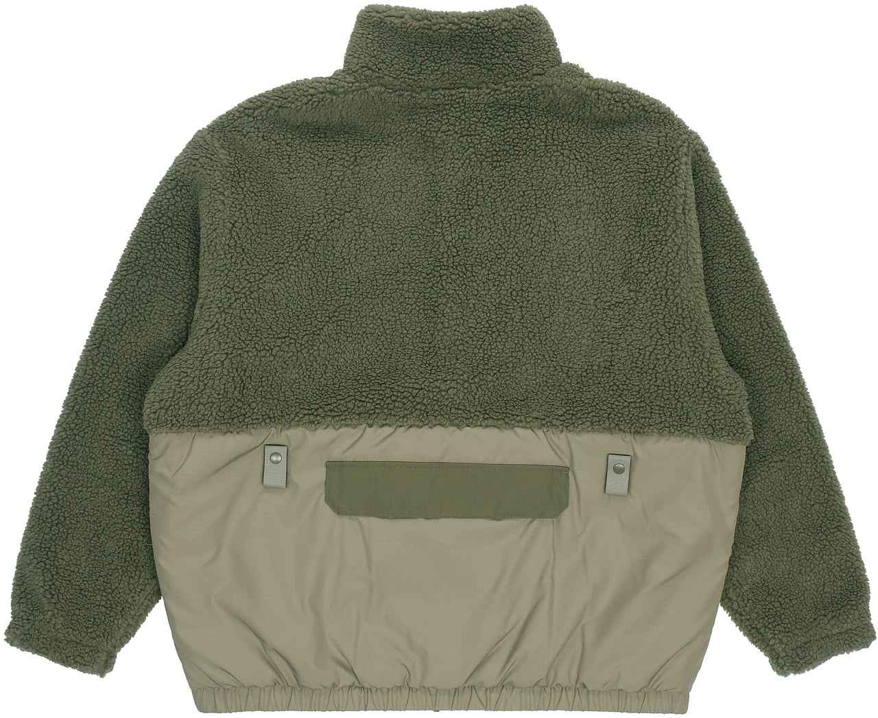 Men's adidas originals Adv Sherpa Outdoor logo Sports Splicing Stand Collar Jacket Green HC0365
