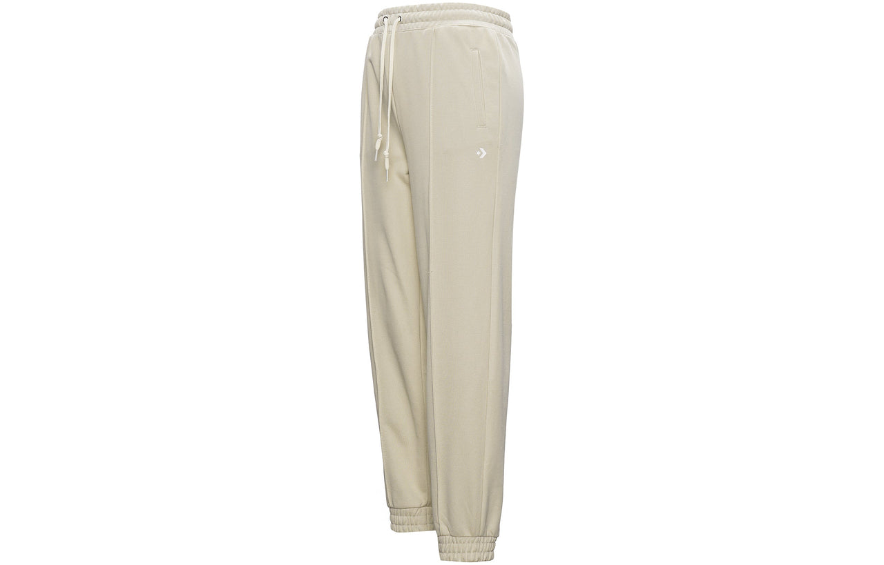 (WMNS) Converse Solid Color Lacing Bundle Feet Sports Pants/Trousers/Joggers Khaki 10022965-A04