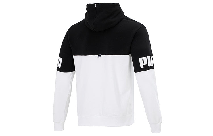 PUMA Power Logo Printing Colorblock Sports Black 670937-01