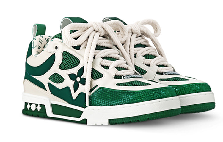LOUIS VUITTON Skate Sneakers 'Green White' 1AC520