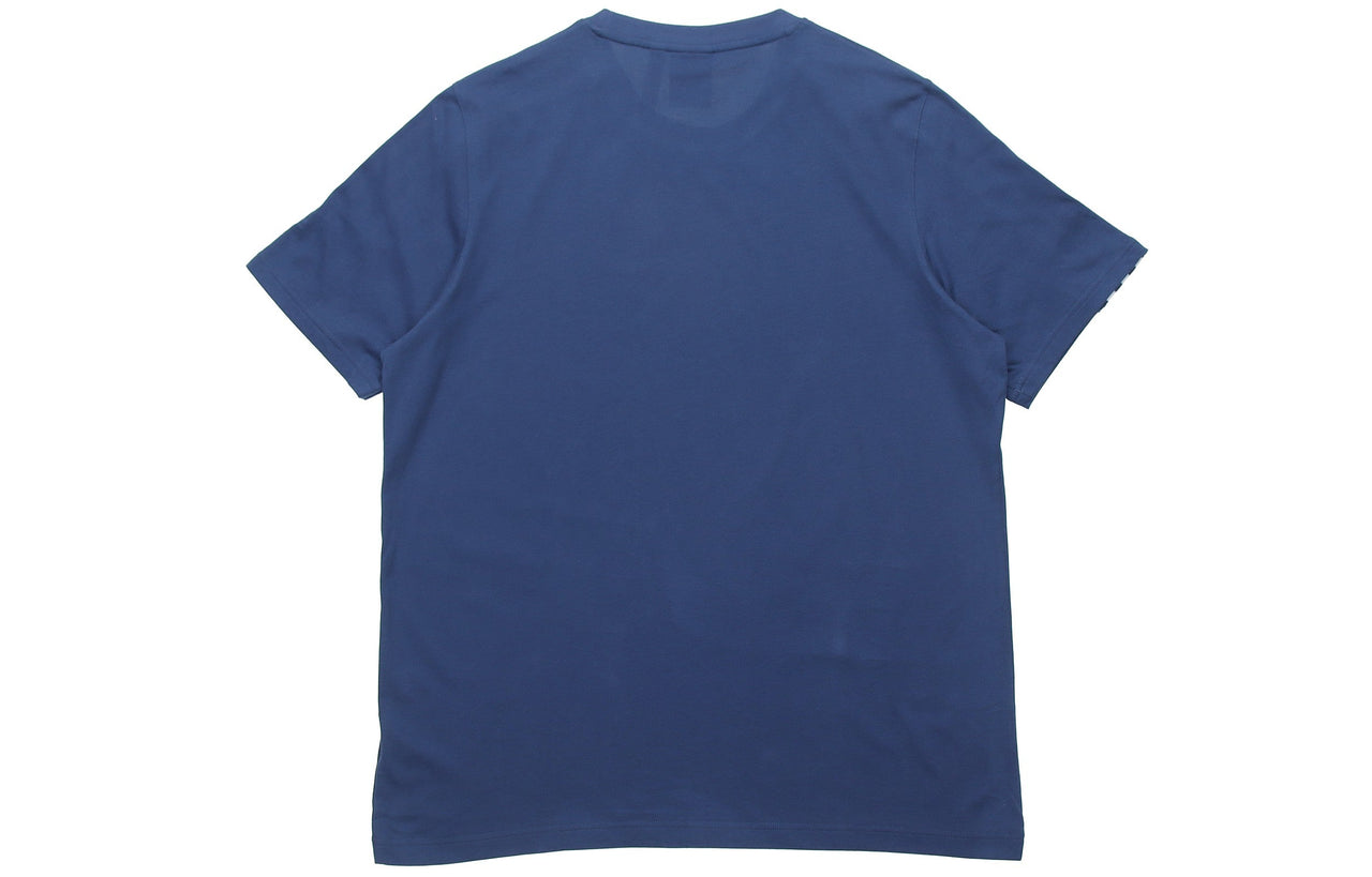 adidas originals Tech Tee logo Printing Short Sleeve Blue FM3798