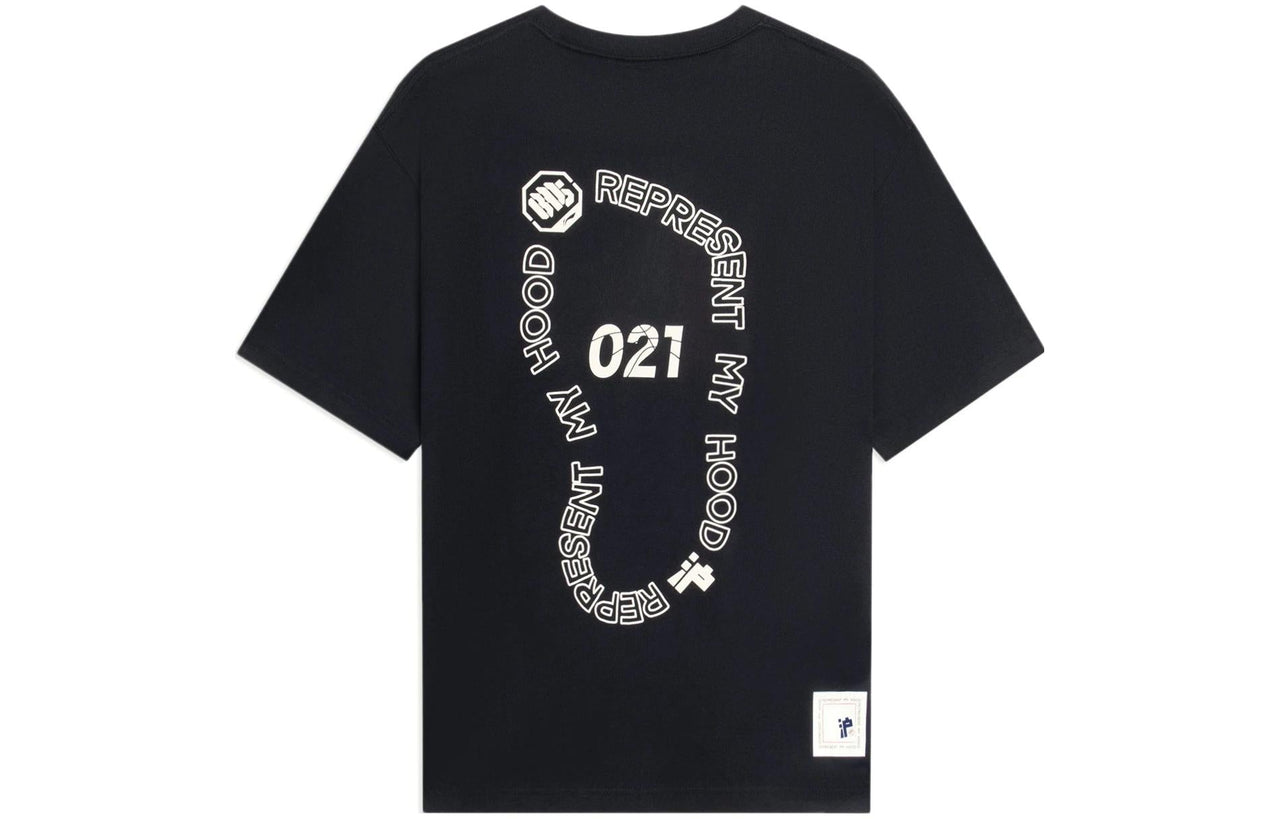 Li-Ning BadFive Graphic Loose Fit T-shirt 'Black White' AHSSB05-3