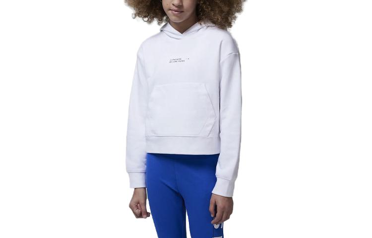 (GS) Air Jordan x Paris Saint-Germain Fleece Pullover Hoodie 'White' FB0150-100