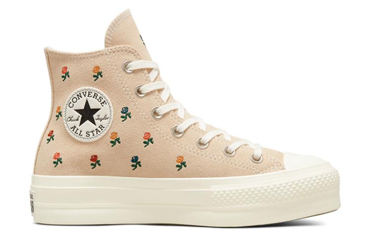 (WMNS) Converse Chuck Taylor All Star Lift Platform High 'Embroidered Roses' A04300C