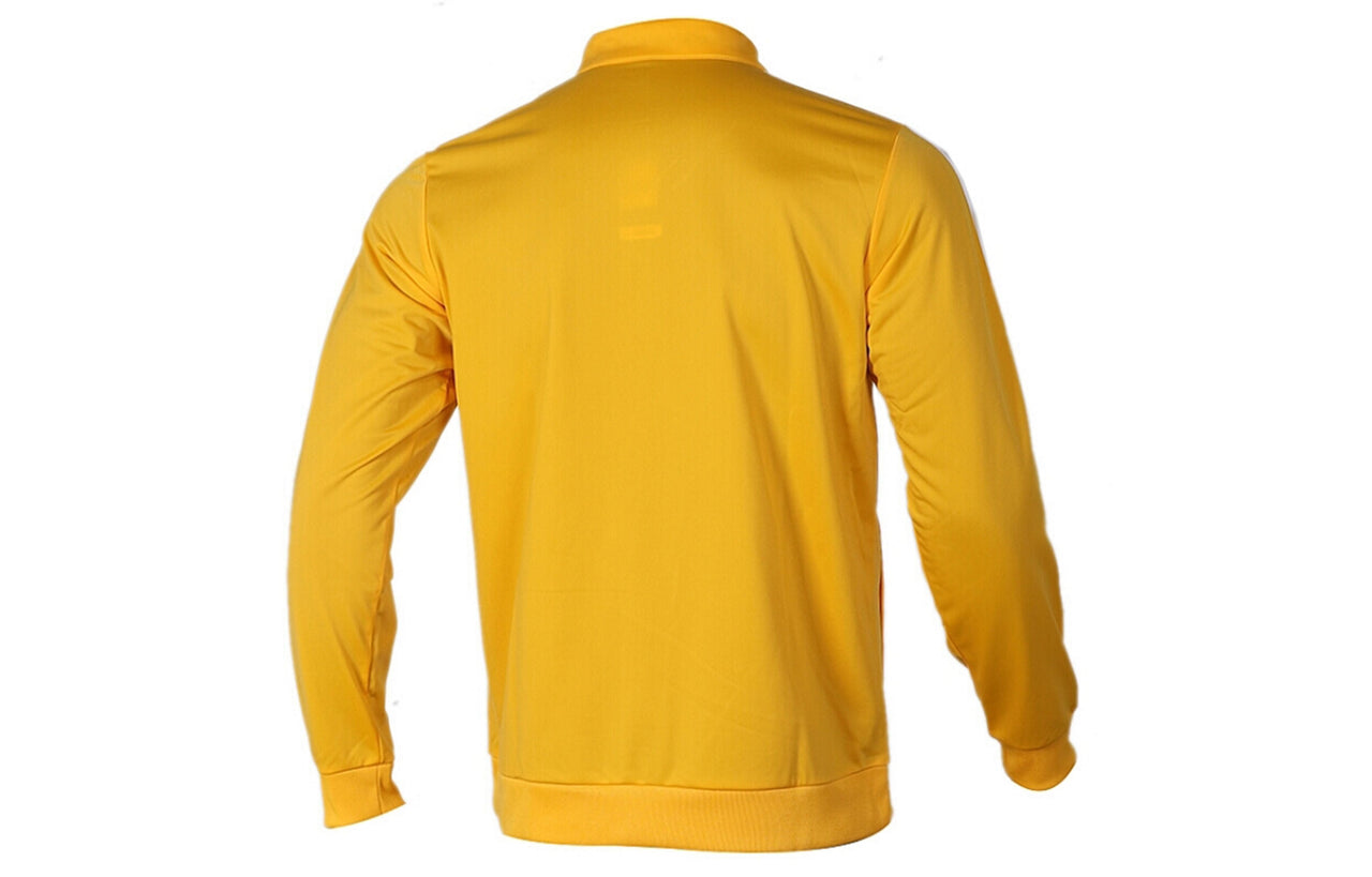 adidas Solid Color Body-Building Sports Jacket Men's Gold EI4892