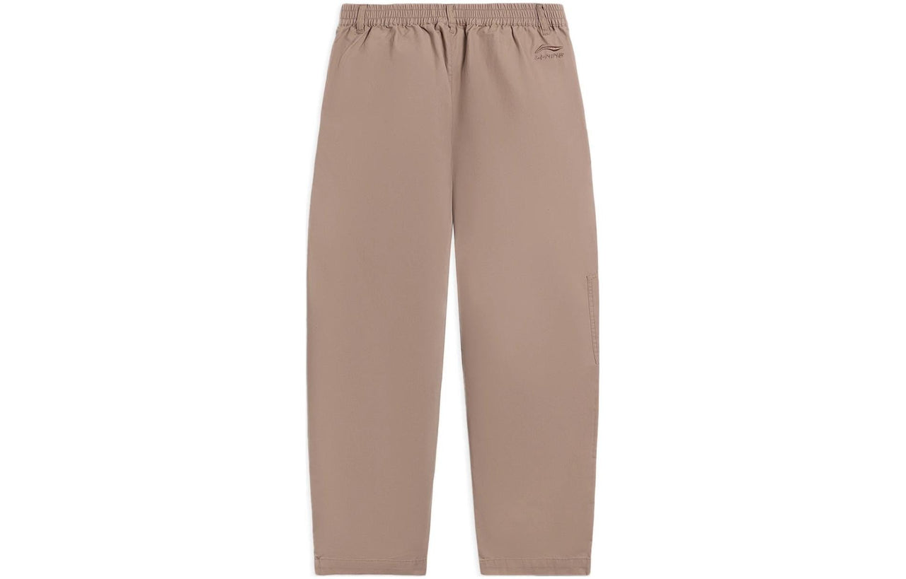 Li-Ning Counterflow Logo Straight Pants 'Brown' AKXS843-2