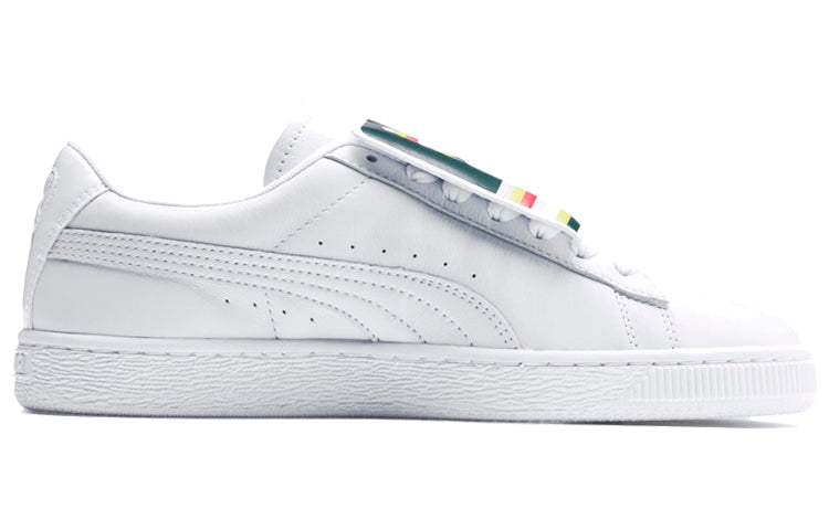 (WMNS) PUMA Basket Badge Casual Sneakers White 369183-01