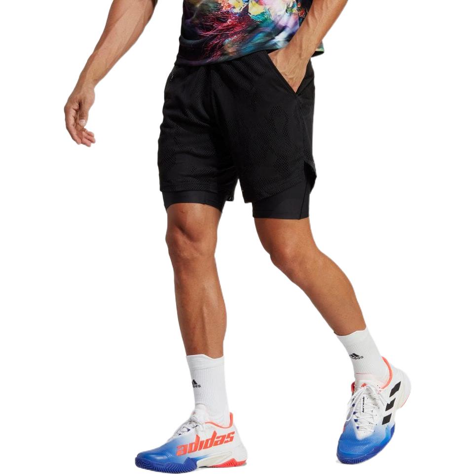 adidas Melbourne Tennis Two-in-one 7-Inch Shorts HT7218
