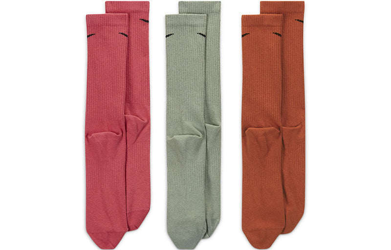 Nike Training Sports Socks Couple Style 3 Pairs Multicolor SX6891-923