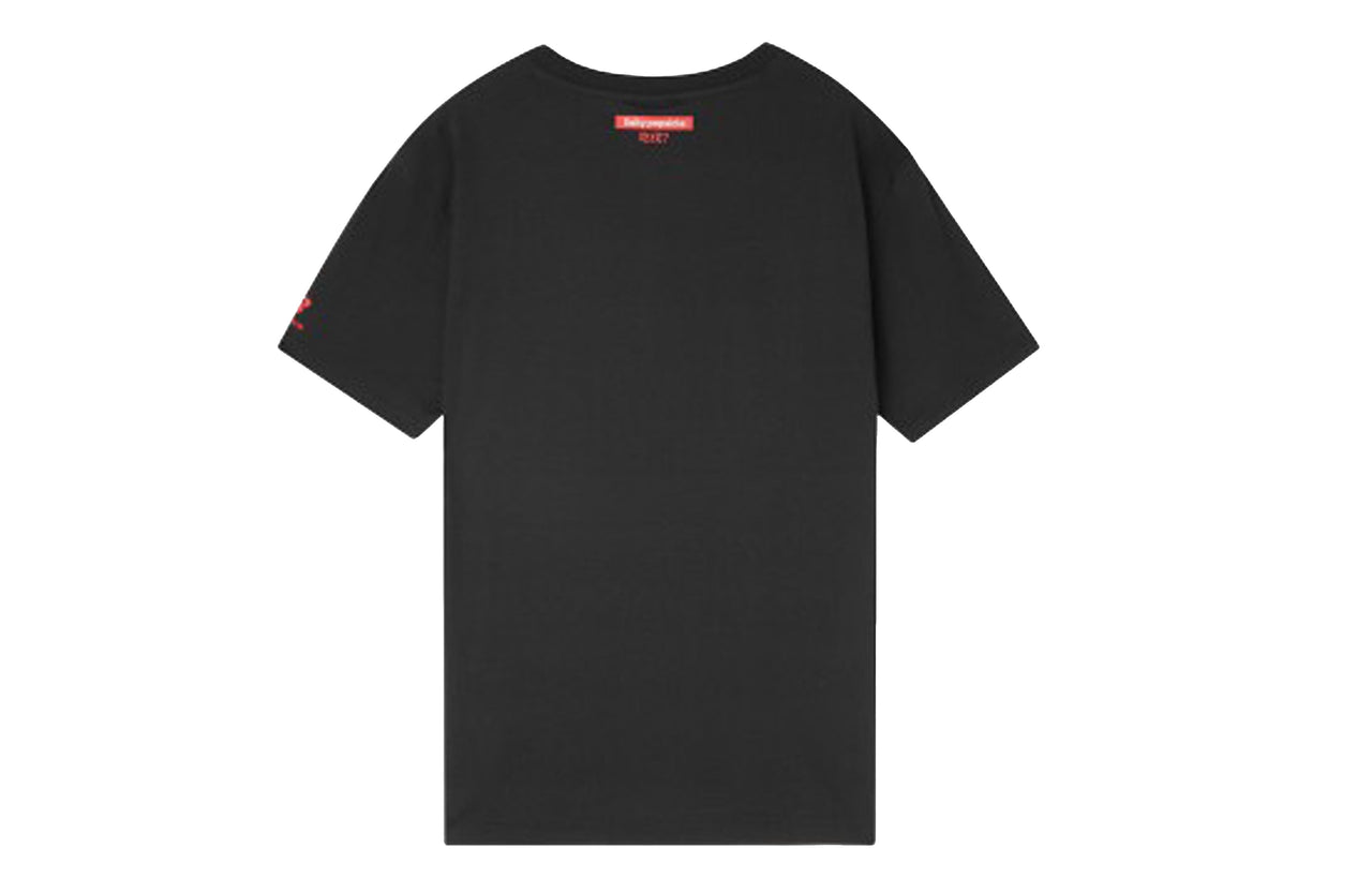 New Balance Casual Sports Round Neck Short Sleeve Couple Style Black AMT02374-BK