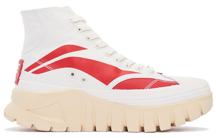 (WMNS) Li-Ning Wave Boot 'White Red' AZGS090-1