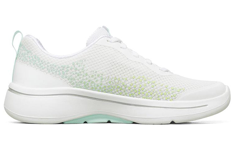 (WMNS) Skechers Go Walk Arch Fit 'White Light Blue' 124486-WLB