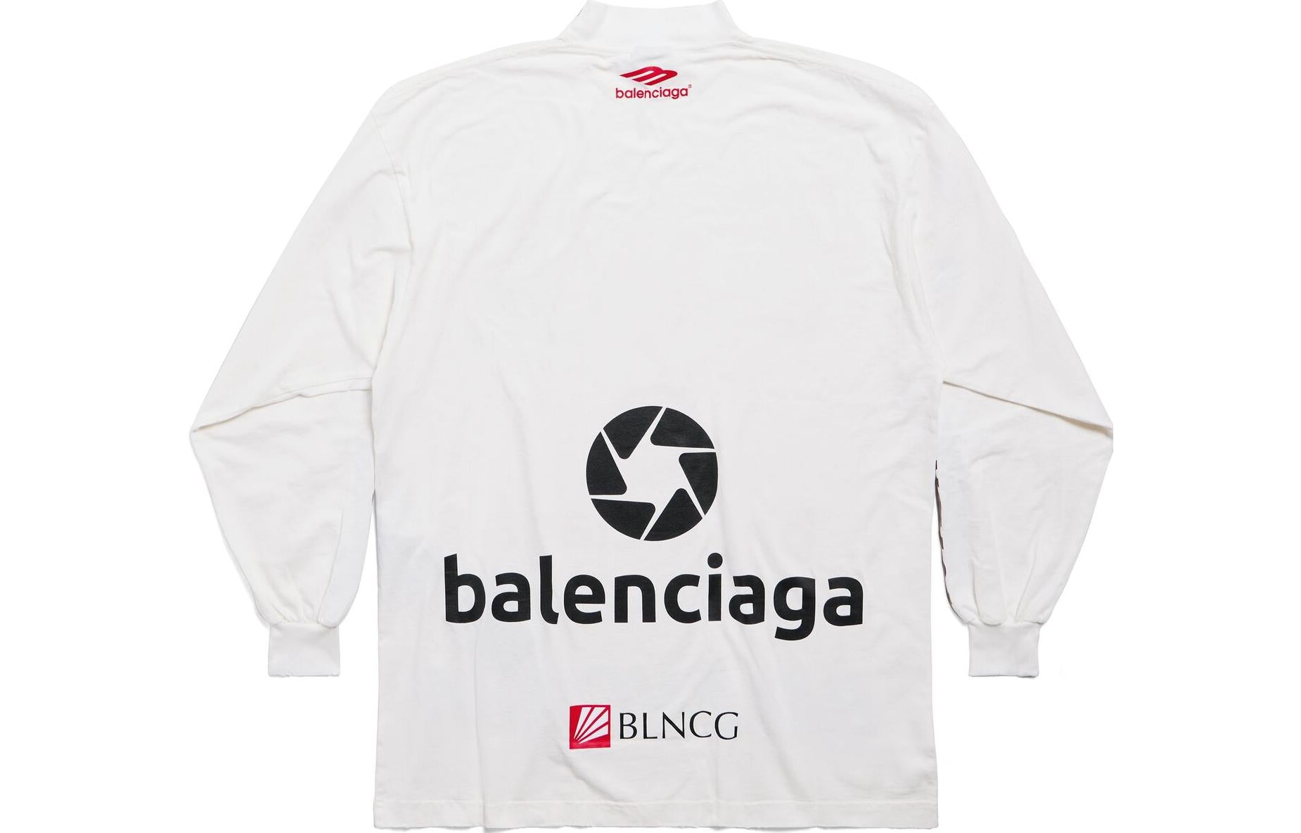 (WMNS) Balenciaga Top League Long Sleeve T-shirt 'White' 767879TPVE99000
