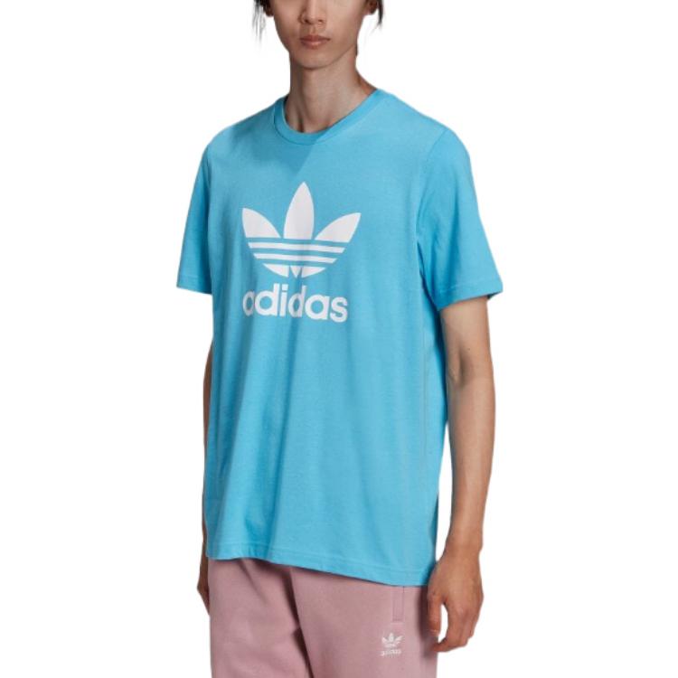 adidas originals Adicolor Classics Trefoil T-shirt 'App Sky Rush' HE9513