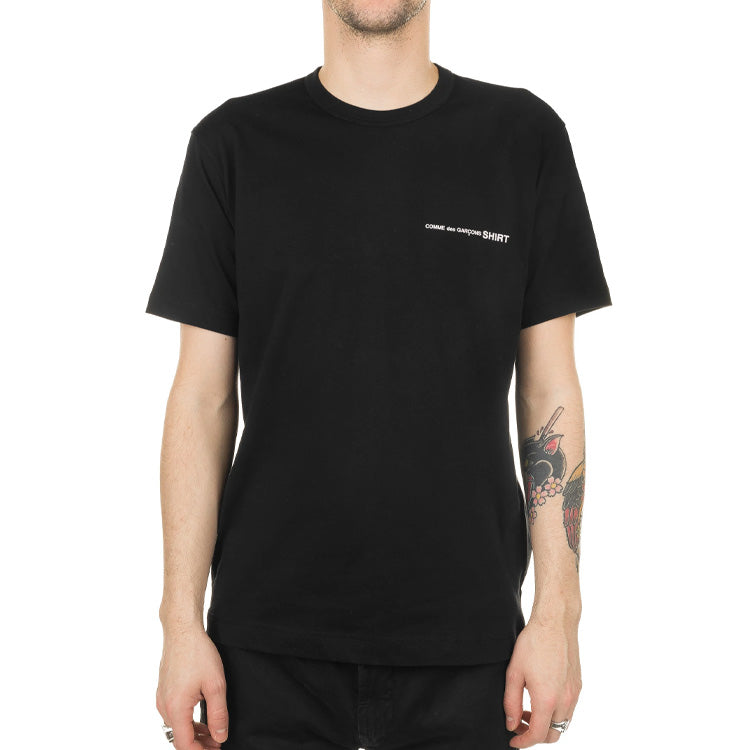 COMME des GARCONS Little Logo Applique Cotton Short-sleeve Tee'Black' S28119-1