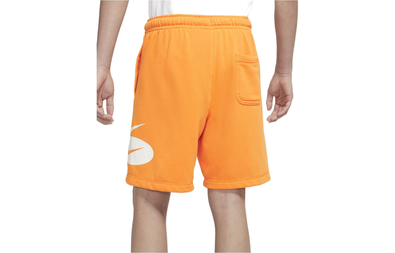 Nike Sportswear Contrasting Colors Logo Loose Lacing Casual Shorts Yellow DM5488-886