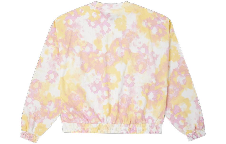 (WMNS) Converse Washed Floral Cotton Crew Neck Shirt 'Pink' 10023196-A01