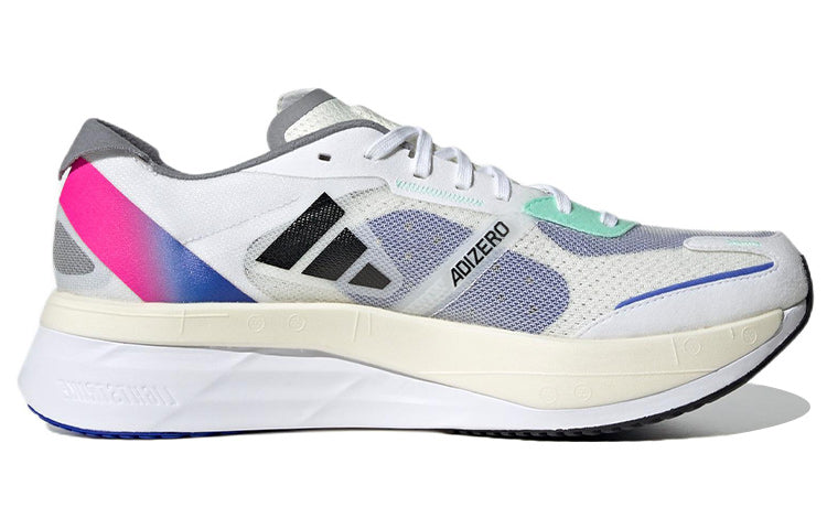 adidas Adizero Boston 11 'White Lucid Blue Fuchsia' HQ3693