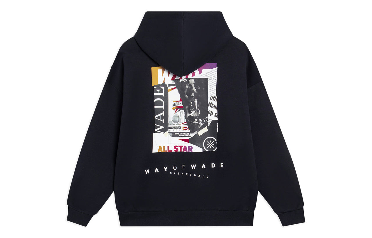 Li-Ning Way Of Wade Graphic Hoodie 'Black' AWDT149-1