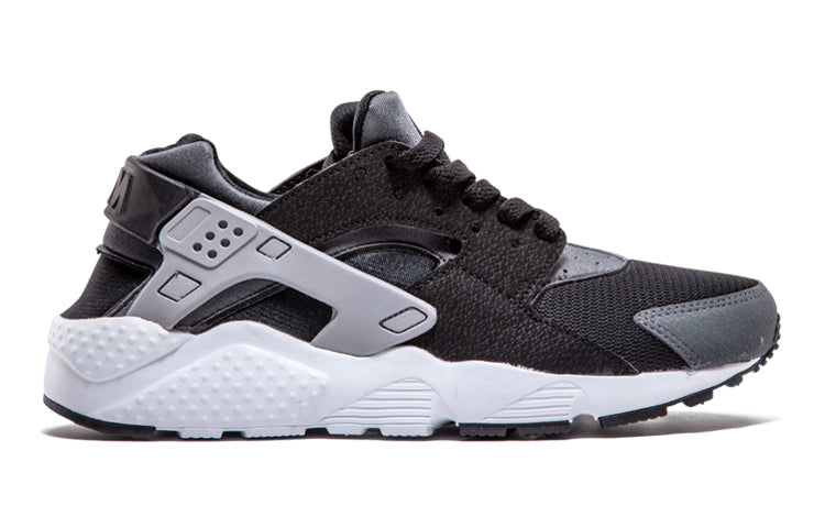 (GS) Nike Huarache Run 'Black Wolf Grey White' 654275-001