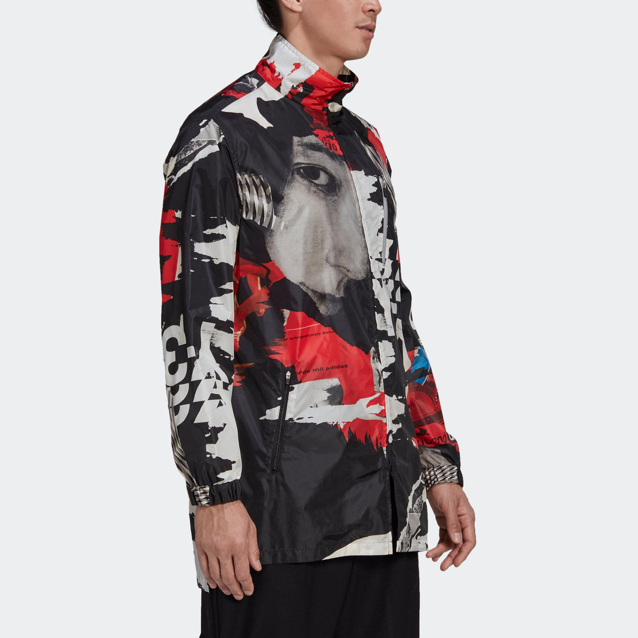Men's Y-3 Graffiti Printing Loose Long Sleeves Jacket Multi-Color GK4375