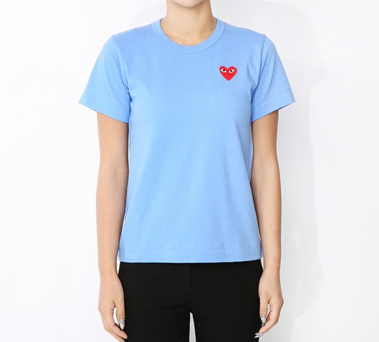 (WMNS) COMME des GARCONS PLAY FW25 T-Shirt 'Blue' AZ-T211-051-1