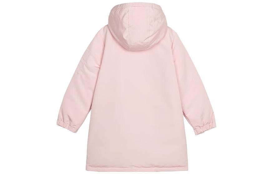 (GS) Skechers Letter Printed Long Down Jacket 'Pink' L421K135-01NX