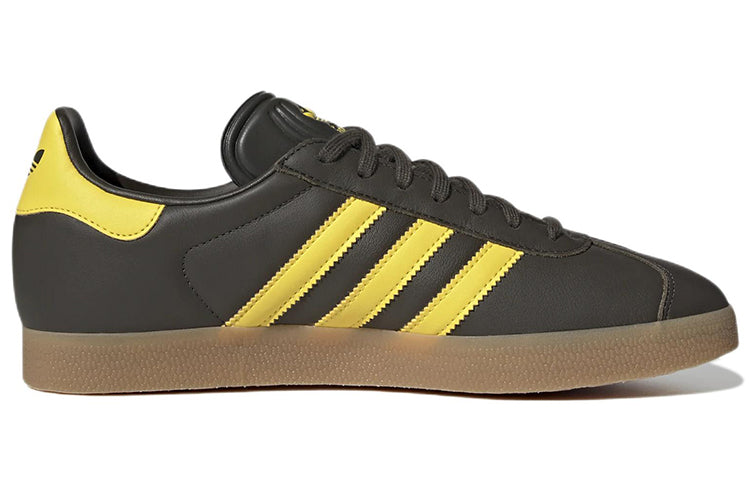 adidas Gazelle Shoes 'Shadow Olive Impact Yellow' HQ9873