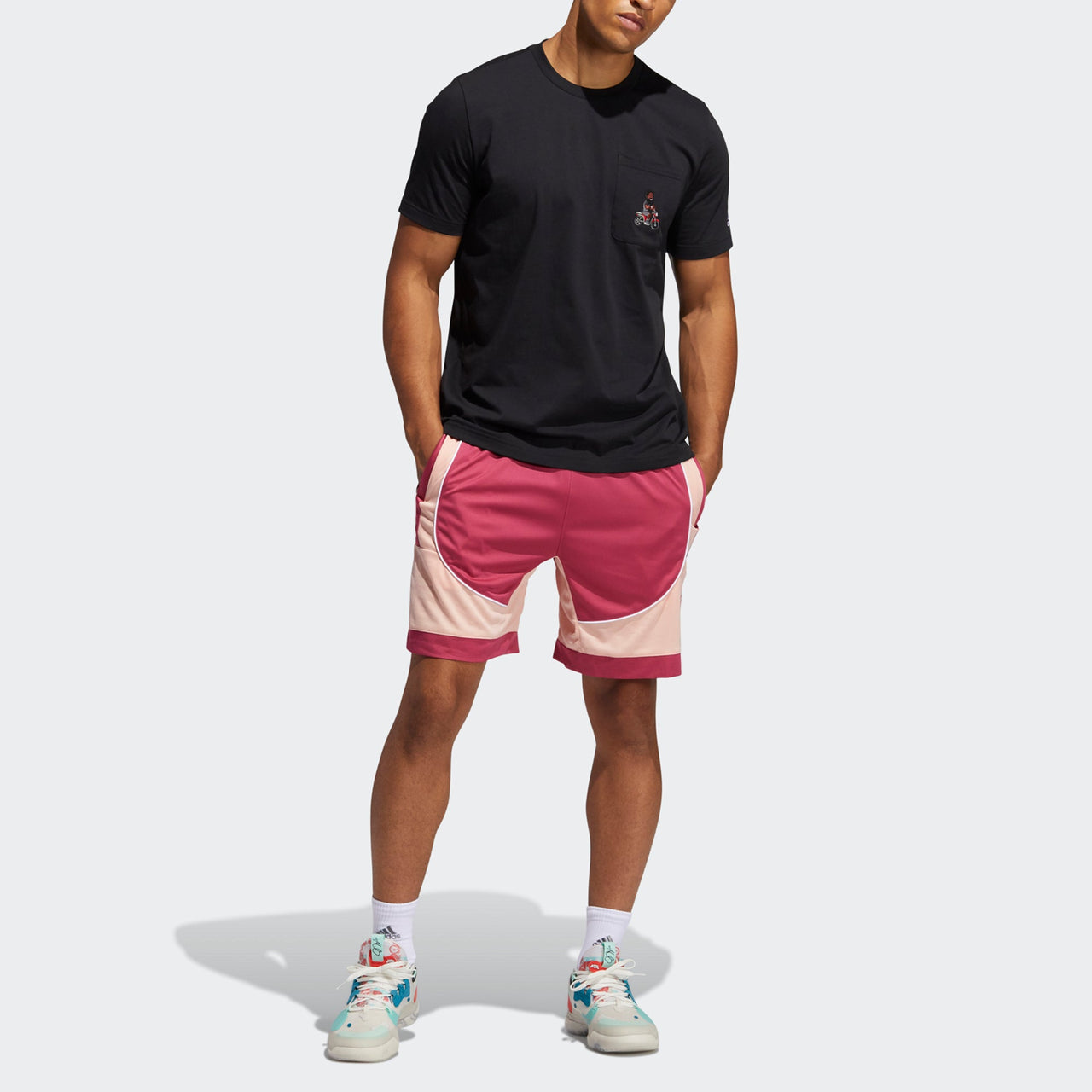 adidas Casual Sports Basketball Round Neck Short Sleeve Black GP3428
