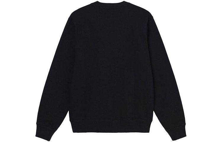 Men's Stussy FW21 Round Neck Pullover Navy Blue 1914755