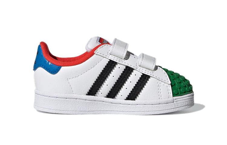 (TD) adidas LEGO x Superstar CF 'White Yellow Green' H03970